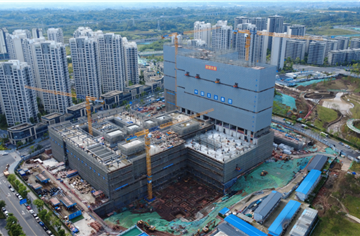 封顶！四川天府新区人民医院迁建项目刷新进度条
